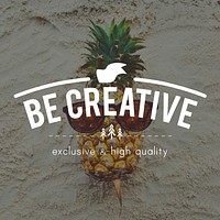 Summer Break Fun Pineapple Words Concept