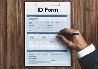 Identification Form ID Taxpayer Document Concept