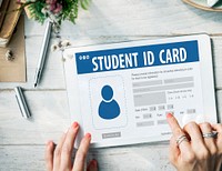 Student ID Card Identification Data Information Education Concept