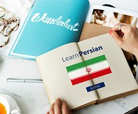 Learn Persian Language Online Education Concept