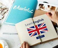 Learn English Language Online Education Concept