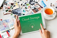 Online Backup Cloud Storage Data Concept