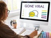 Gone Viral Trends Interact Connection Concept