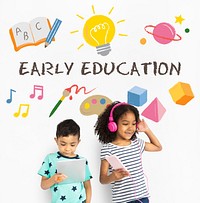 Kids Children Early Education Icons