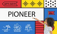 Pioneer Travel Vacation Destination Icon