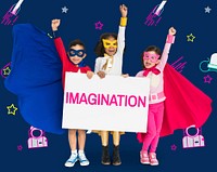 Imagination galaxy cheerful illustration learning