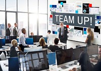 Team Up Alliance Collaboration Corporate Concept