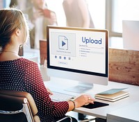 Upload is a file transfer to another computer system.
