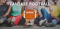 Fantasy Football Ball Rugby Game Concept