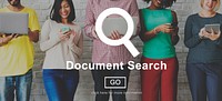 Document Search File Browse Look Concept