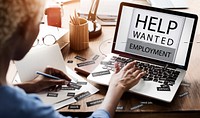 Help Wanted Employment Job Hiring Concept