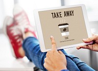 Coffee Take Away Order Online Delivery Menu Concept
