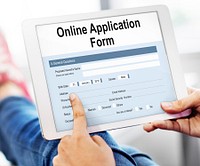 Online Application Form College Concept