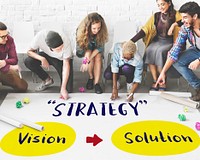 Strategy Success Vision Solution Graphic Concept