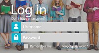 Login Registration Username Password Concept