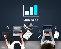 Business Bar Graph Strategy Planning Concept