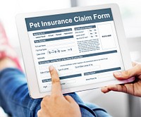 Pet Insurance Claim Form Protection Safety Health Concept