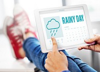 Rainy Day Forecast Weather Rainy Cloud Concept