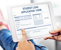 Student Loan Application Form Concept