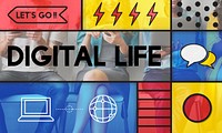 Digital Life Modern Technology Concept