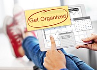 Get Organized Tidy Up Clean Schedule To Do Concept