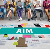 Aim Aspiration Goal Inspiration Mission Strategy Concept