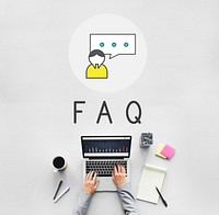 Questions Help Service Concept