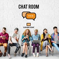 Chat Room Online Messaging Communication Connection Technology Concept