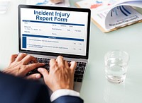 Incident Injury Report Form Document Concept