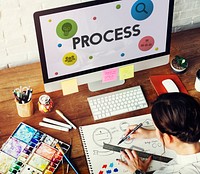Process Progress Creartive Work Concept