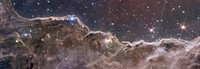 “Cosmic Cliffs” in the Carina Nebula (NIRCam and MIRI Composite Image)