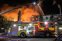 Fire at supported living complex, August 8, 2019, Crewe, UK. Original public domain image from Flickr