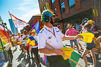 Pride parade, August 24, 2019, Manchester, UK. Original public domain image from Flickr