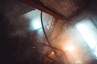 Smoke in building. Original public domain image from Flickr