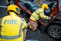 Firefighter training. Original public domain image from Flickr