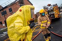 Hazardous materials training. Original public domain image from Flickr