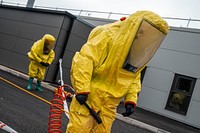 Hazardous materials training. Original public domain image from Flickr