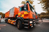 Fire truck, May 9, 2022, Cheshire, UK. Original public domain image from Flickr