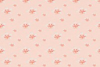 Vintage Japanese floral pattern background, remix from artworks by Megata Morikagaa