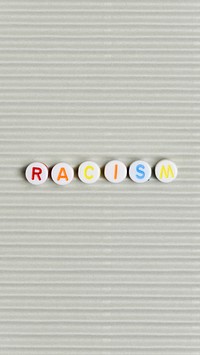 Racism beads text typography mobile wallpaper