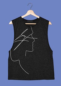 Tank top mockup, apparel psd