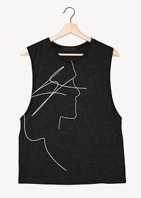 Tank top mockup, apparel psd