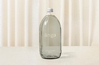 Minimal glass bottle, product packaging design