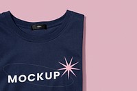 T-shirt mockup psd, basic apparel fashion, flat lay design