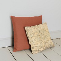 Cushion cover mockup, earth tone design  psd