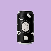 Customizable can mockup psd, minimal product packaging