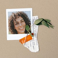 Instant photo film, frame mockup