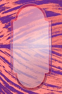 Oval frame on abstract background vector