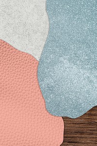 Pink and blue collage textured background illustration