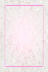 Pink frame on white fluffy textured background mockup